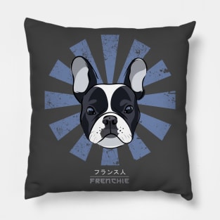 Frenchie Retro Japanese French Bulldog Pillow