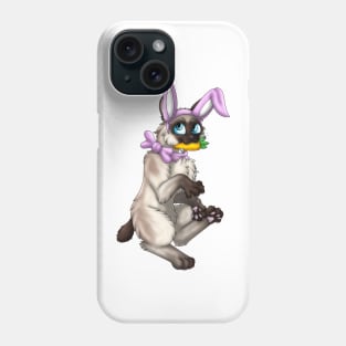 Bobtail BunnyCat: Seal Point (Pink) Phone Case