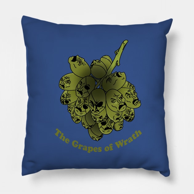 Grapes of Wrath Pillow by Sam_Gs_Art