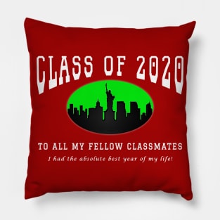 Class of 2020 - Red, Green and White Colors Pillow