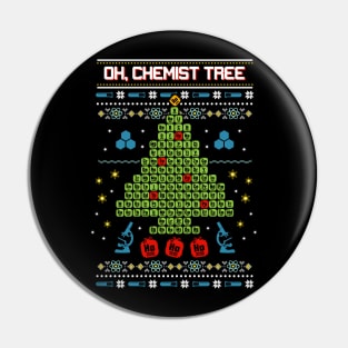 Science Ugly Christmas Sweatshirt Pin