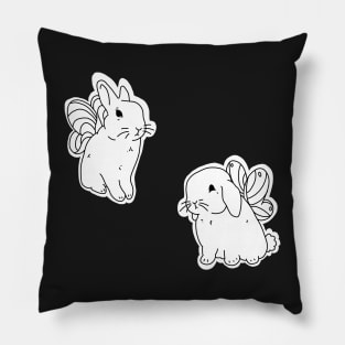 Fairy bunnies stickers Pillow