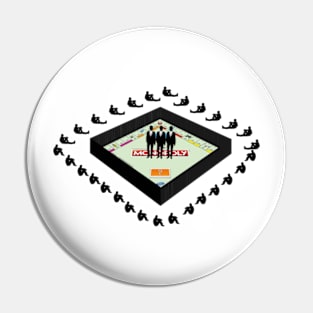 Capitalism satire - monopoly game Pin