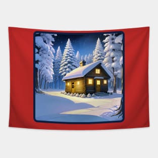 Cozy Cottage in Winter Tapestry