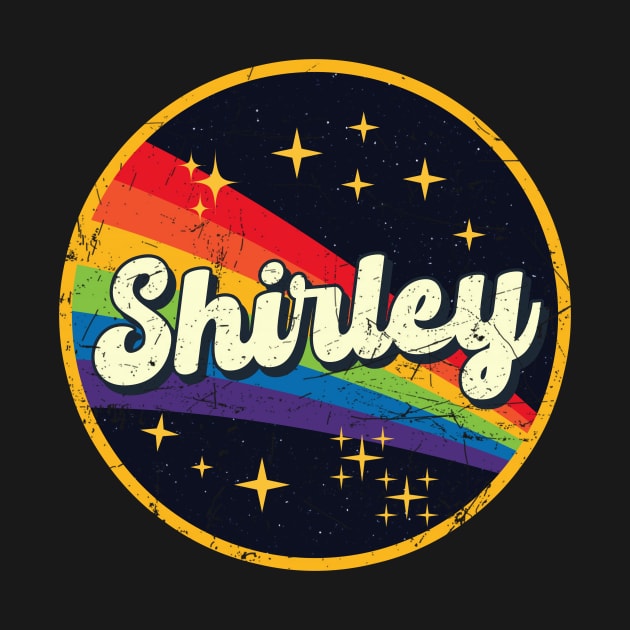 Shirley // Rainbow In Space Vintage Grunge-Style by LMW Art