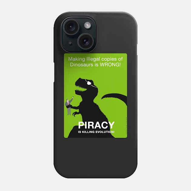 Piracy is Killing Evolution Phone Case by alexiares