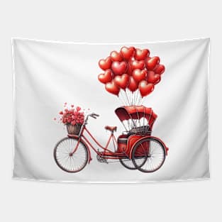 Valentine Bicycle Carriage Tapestry