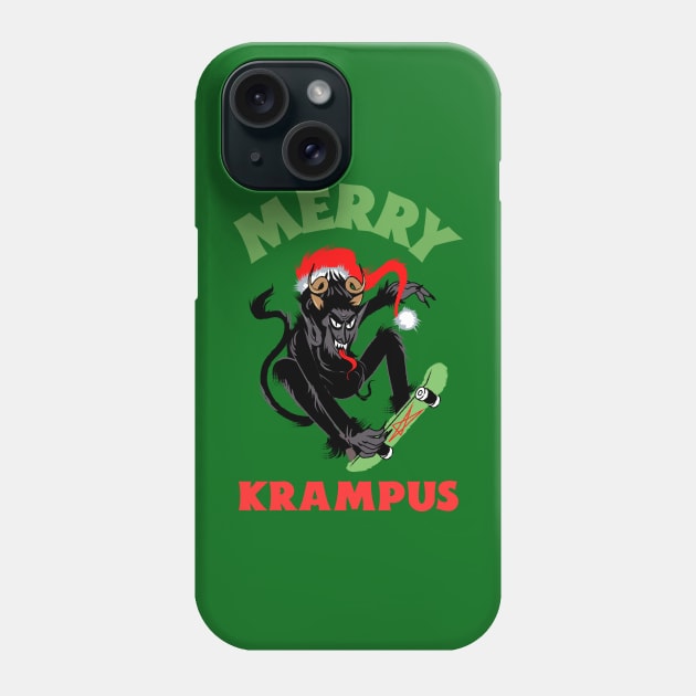 Merry Krampus Phone Case by Curio Pop Relics