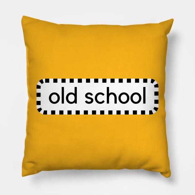 Old School Pillow by C-Dogg