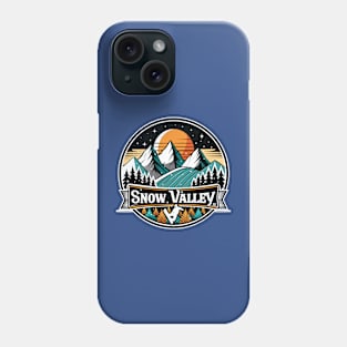 Retro Snow Valley Ski Phone Case