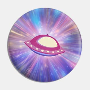 UFO kids design Pin