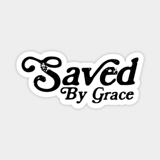 Saved by Grace Retro Magnet