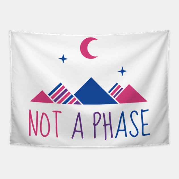 Not A Phase Bisexual Colors Tapestry by 9 Turtles Project