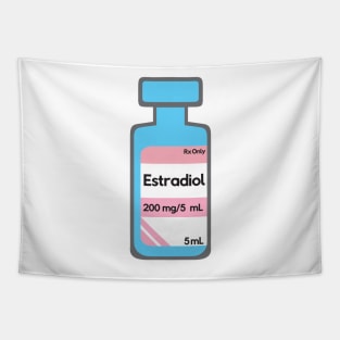 Estradiol Vial - Trans Pride Tapestry