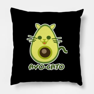 'Avocato Avocado Cat' Awesome Avocados Gift Shirt Pillow