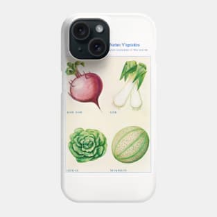 Garden Vegetable watercolor illustration (1915) Phone Case