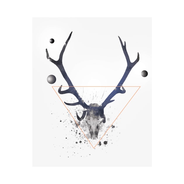 Antlers print by vocej