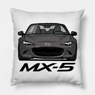 MX5 Miata ND Grey Pillow