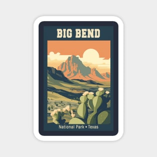 Big Bend National Park Travel Poster Magnet