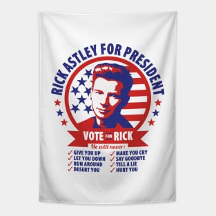 Rick Astley For President Tapestry