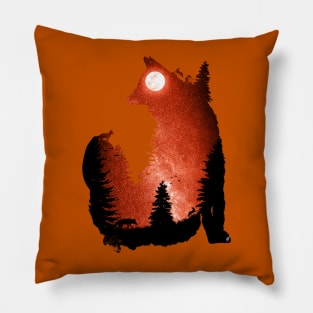 In the Swaying Forest Trees Pillow
