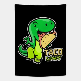 Tacosaurus Funny Taco Dinosaur Tapestry