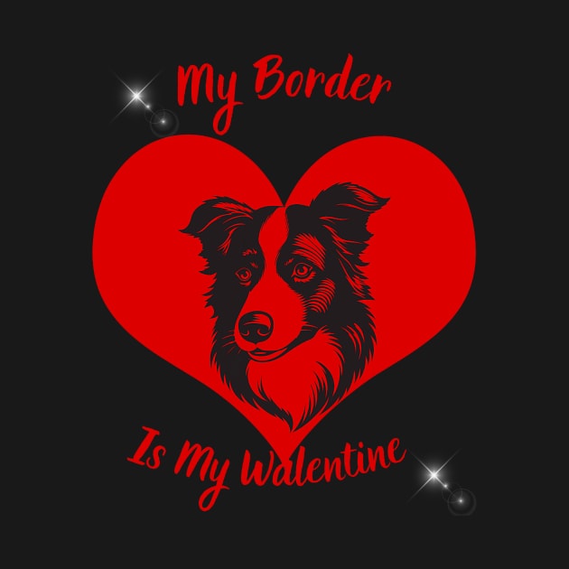 Border Collie shirt, border ,valentine day, valentine gift, by Neldy