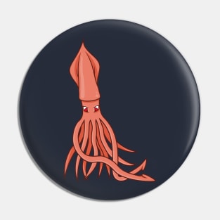 Cartoon squid Pin