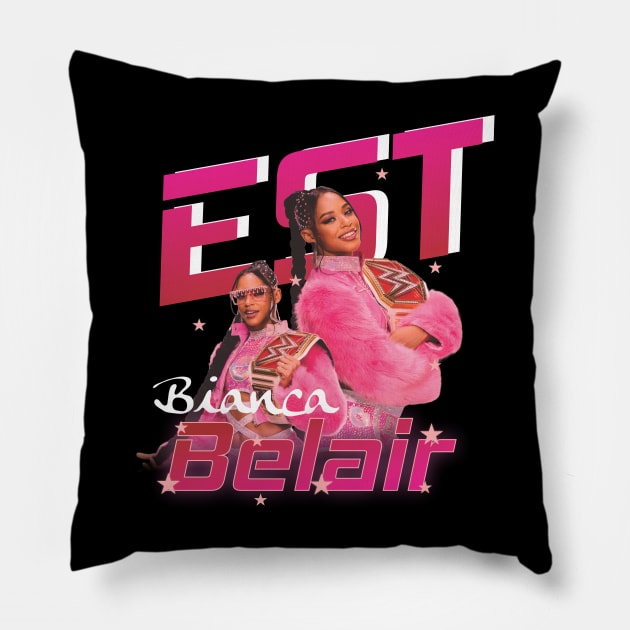 Famous wwe bianca belair Pillow by cokistick