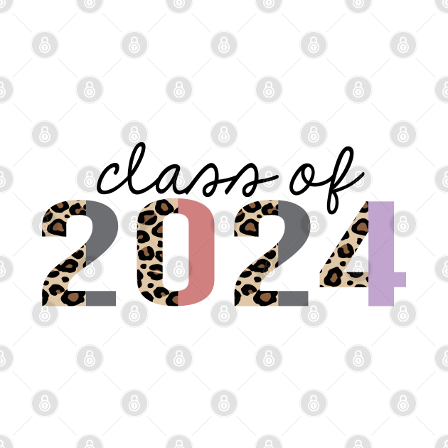 class of 2024 Leopard Print Funny Class Of 2024 Tapestry TeePublic