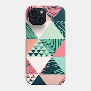 Geometric Tropical Triangles Phone Case