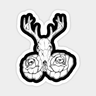 THE REDDEER WITH ROSES Magnet