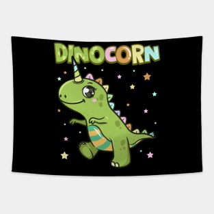 Cute Dinocorn Dinosaur & Unicorn Unisaur Tapestry