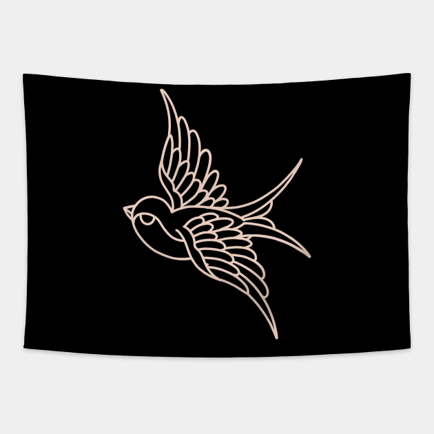 SWALLOW Tapestry by Allotaink