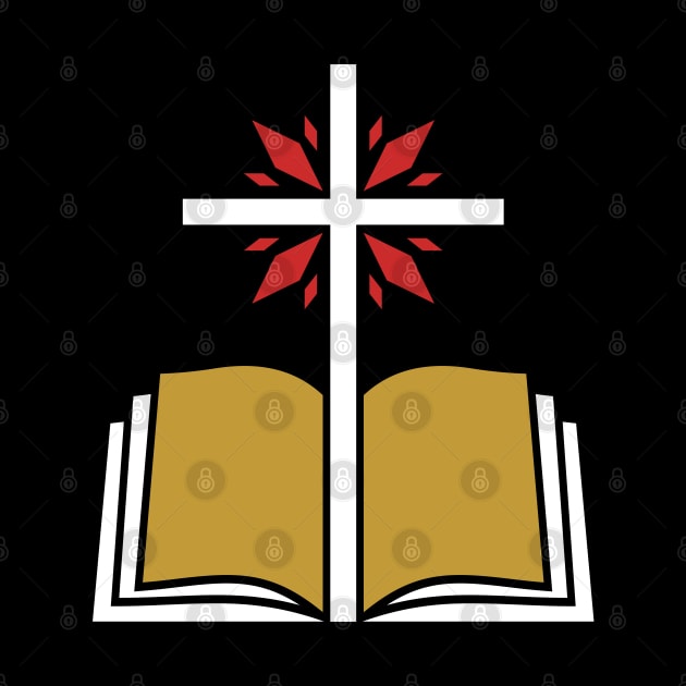 Cross of the Lord Jesus Christ and an open bible. by Reformer