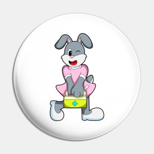 Rabbit as Medic with First aid kit Pin