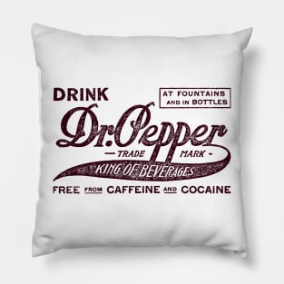 Dr. Pepper - King of Beverages Pillow