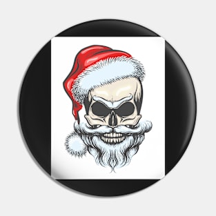 The skull of Santa Claus Pin