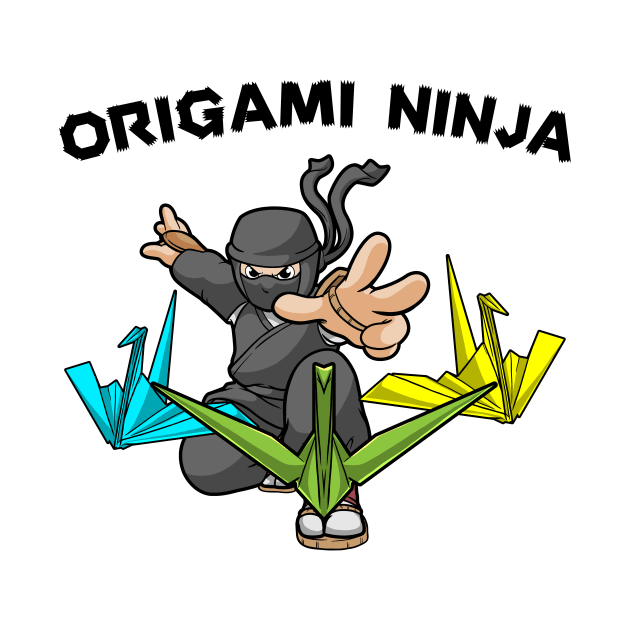 Japan Polygon Art Origami Ninja by bigD