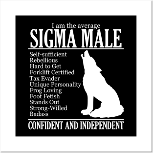 Average Sigma Male Gigachad Meme T-Shirt