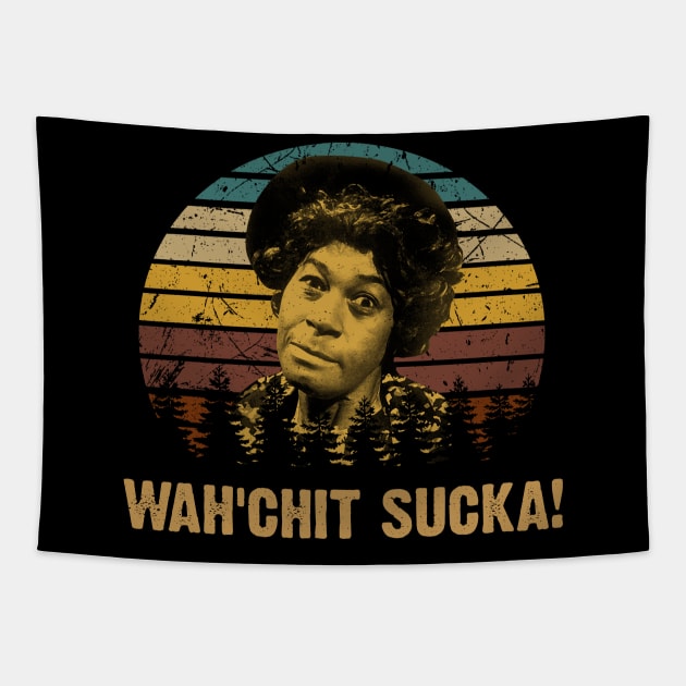 Graphic Wah'chit Sucka Movie Tapestry by Cierra Bauch