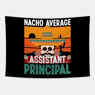 Retro Nacho Average Assistant Principal Funny Cinco De Mayo Teacher Tapestry