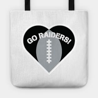 Heart Shaped Las Vegas Raiders Tote