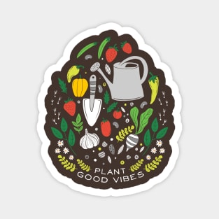 Plant Good Vibes Magnet