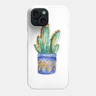 Watercolor cactus Phone Case