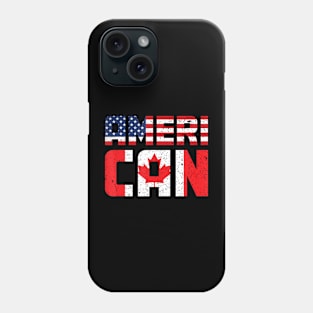Us Flag Canadian American Pride Canadian Flag Canada Phone Case