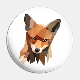 Polygon Fox Pin