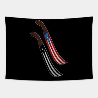 Puerto Rico Machete Flags Tapestry