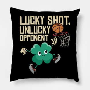 St. Patrick's Day Shamrock Clover Basketball Hoops Pillow