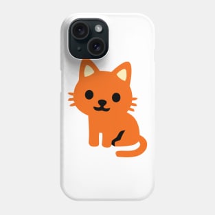 Orange Ginger Kitten Cat Icon Emoticon Phone Case